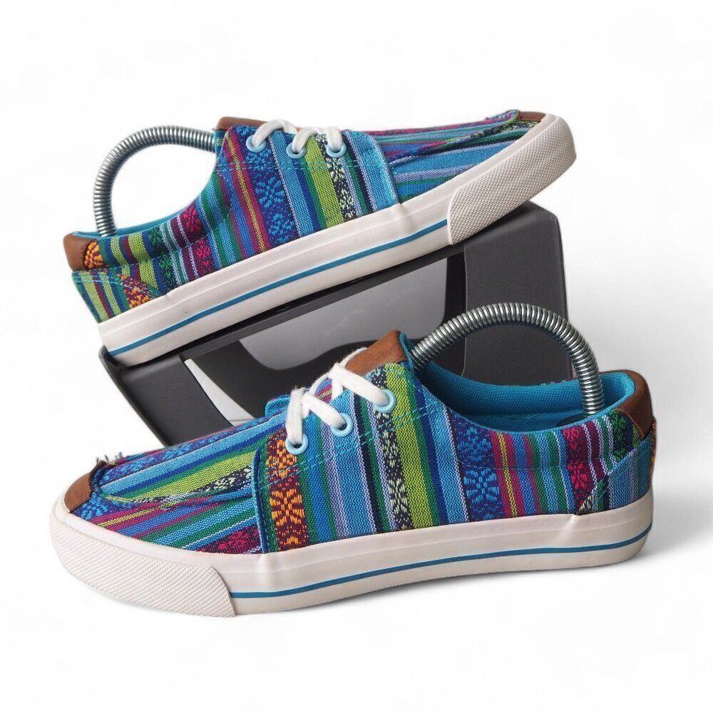 Roper Angel Fire Aztec Southwestern Casual Sneakers Multicolor Women's 8.5